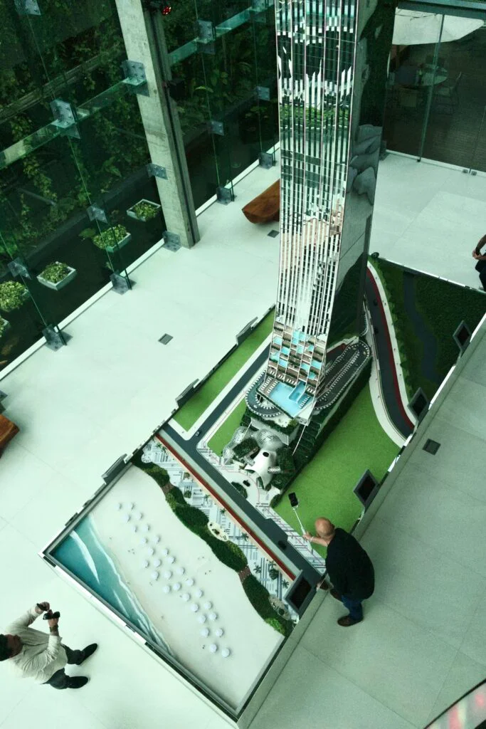 maquete senna tower vista de cima