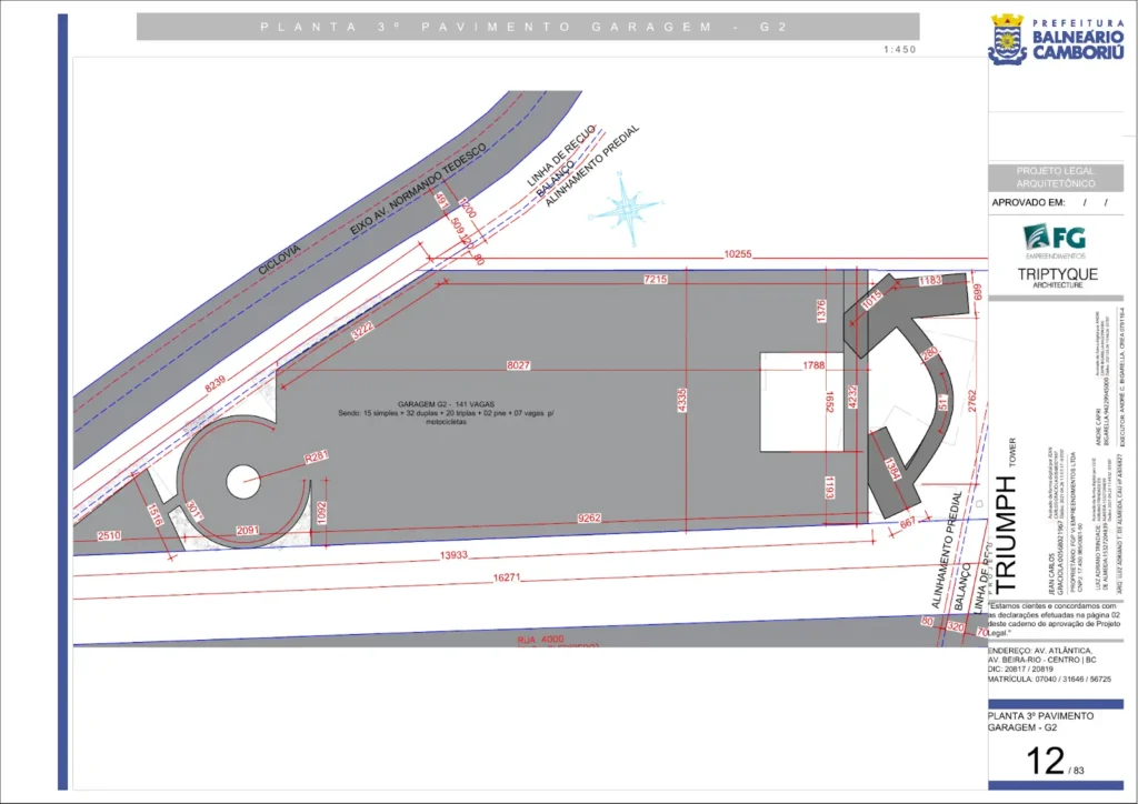 Planta 3º pavimento Senna Tower BC